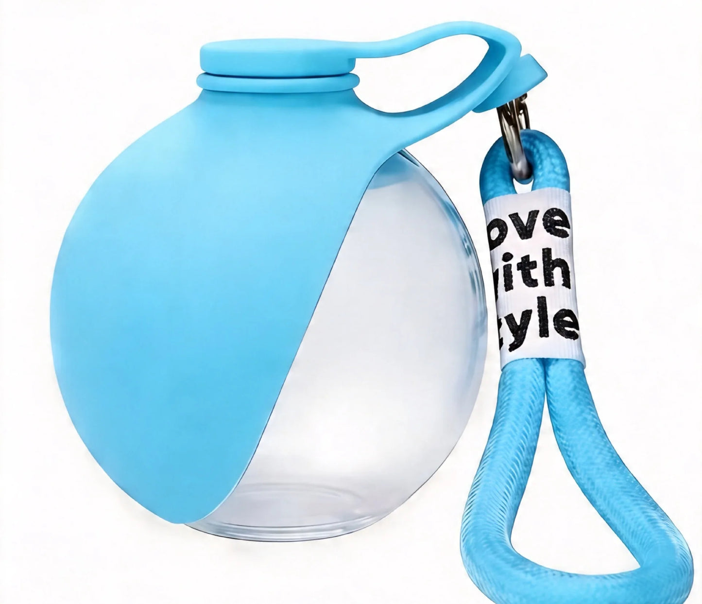 MyLuraa 2-in-1 Dog Water Bottle – No-Spill, One-Handed Dispensing for Walks & Hikes