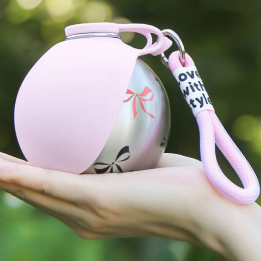MyLuraa  2-in-1 Dog Water Bottle – No-Spill, One-Handed Dispensing for Walks & Hikes