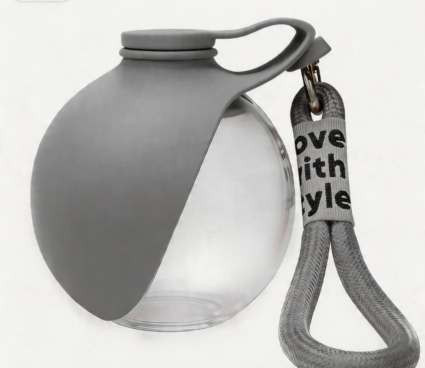 MyLuraa  2-in-1 Dog Water Bottle – No-Spill, One-Handed Dispensing for Walks & Hikes